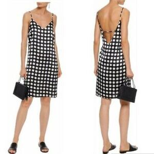 Walter baker effie polka dot sleeveless v-Neck tank slip dress size medium